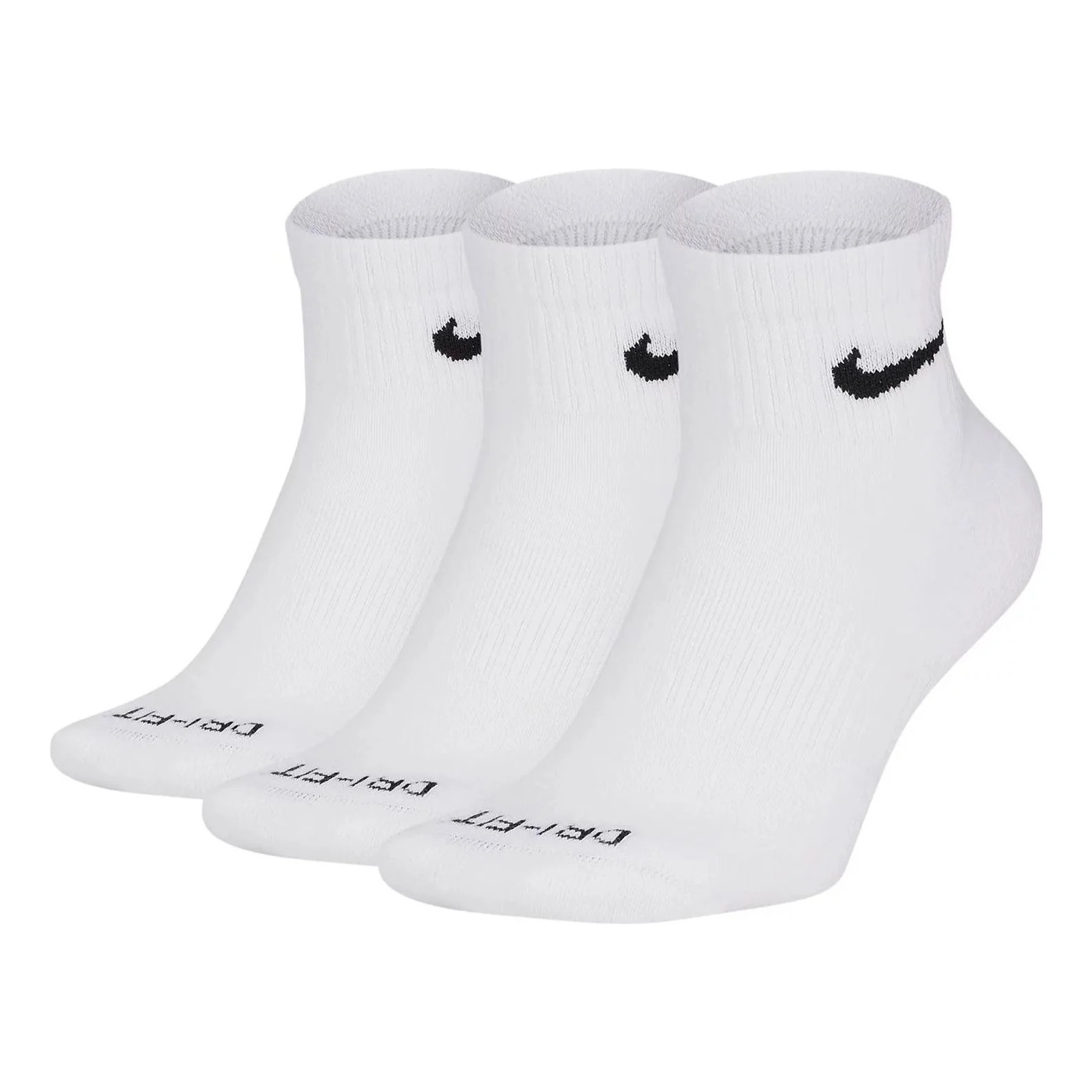 Nike Everyday Plus Cushioned Ankle Socks 'White Black' | KICKS CREW