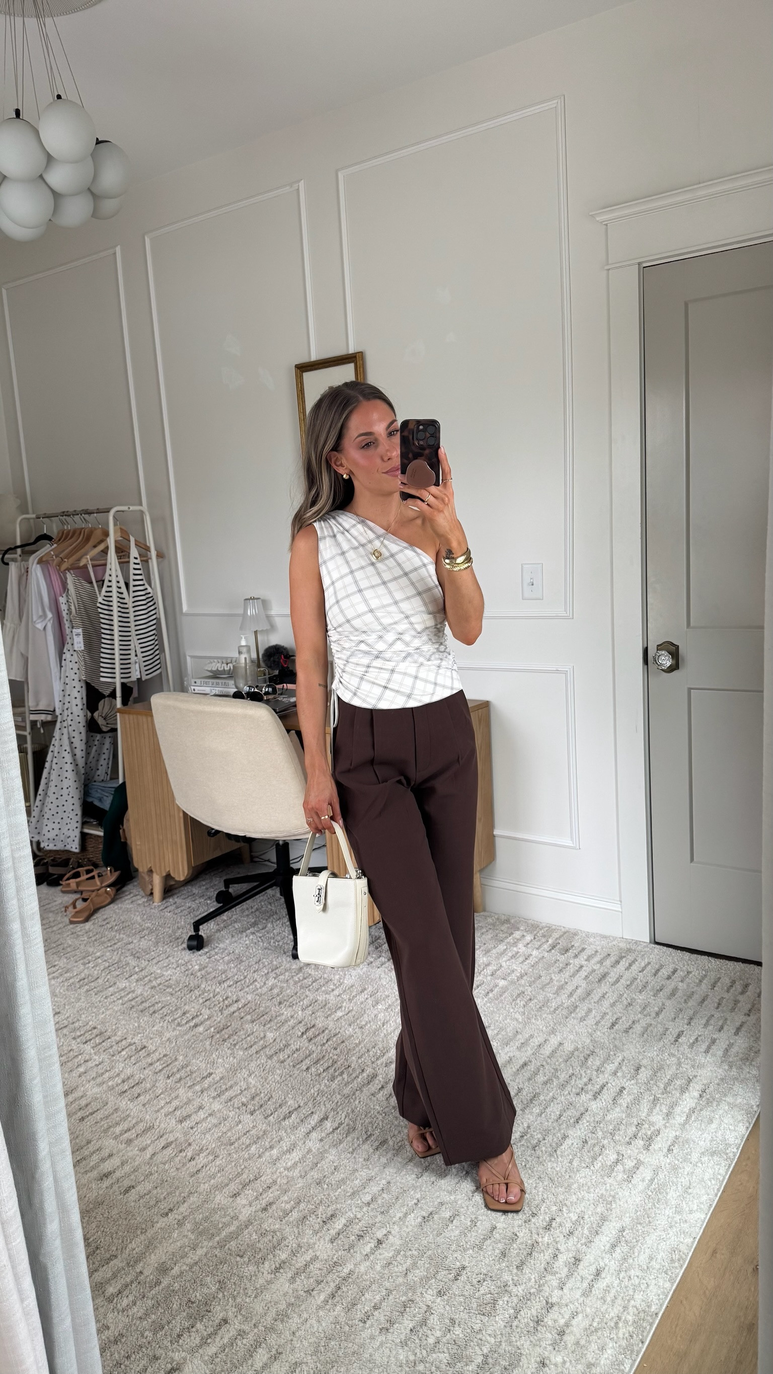 Stying a plaid top(xs)! Paired with some staple trousers (size 26). When having a fun or printed top I often opt for a solid color on bottom! These pants come in lots of colors & lengths! 

 

#LTKSeasonal #LTKStyleTip #LTKWorkwear