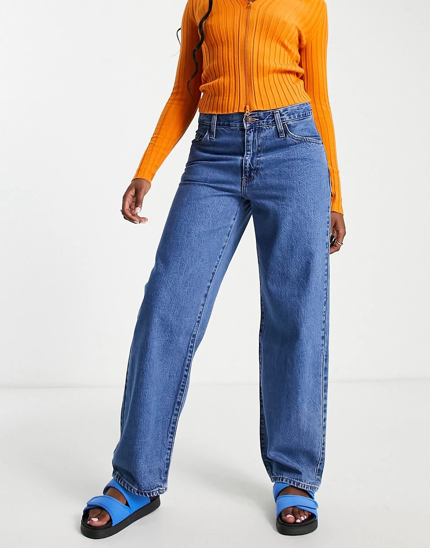 Levi's baggy dad jean in mid wash blue | ASOS (Global)