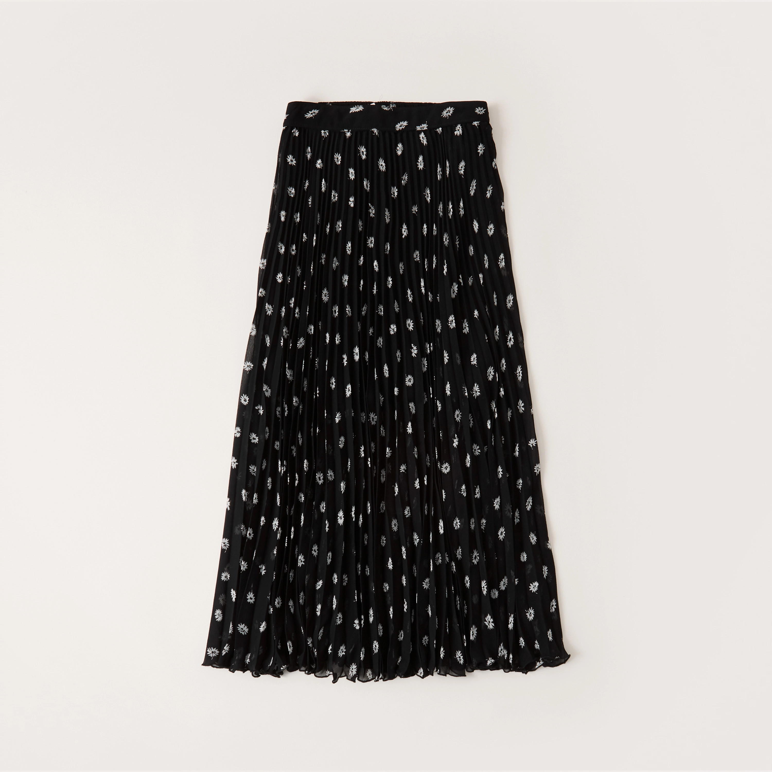 Women's Pleated Chiffon Midi Skirt | Women's Clearance | Abercrombie.com | Abercrombie & Fitch (US)