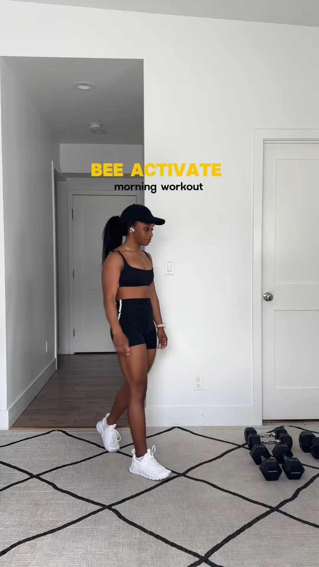 Morning Workout Outfit 🙌🏽✨
 
Fit: @shopvitality 
I’m wearing an XS in their bra and shorts. The Cloud ll fabric is true to size and made for all movements. I’m sure I’ll love this set in their classic midnight color!!💛

#LTKfitnessgoals #LTKmorningroutine #LTKActive