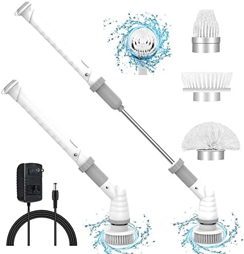 Electric Spin Scrubber,Upgraded Cordless Floor Scrubber,360 Power Shower Bathroom Scrubber with 3 Re | Amazon (US)