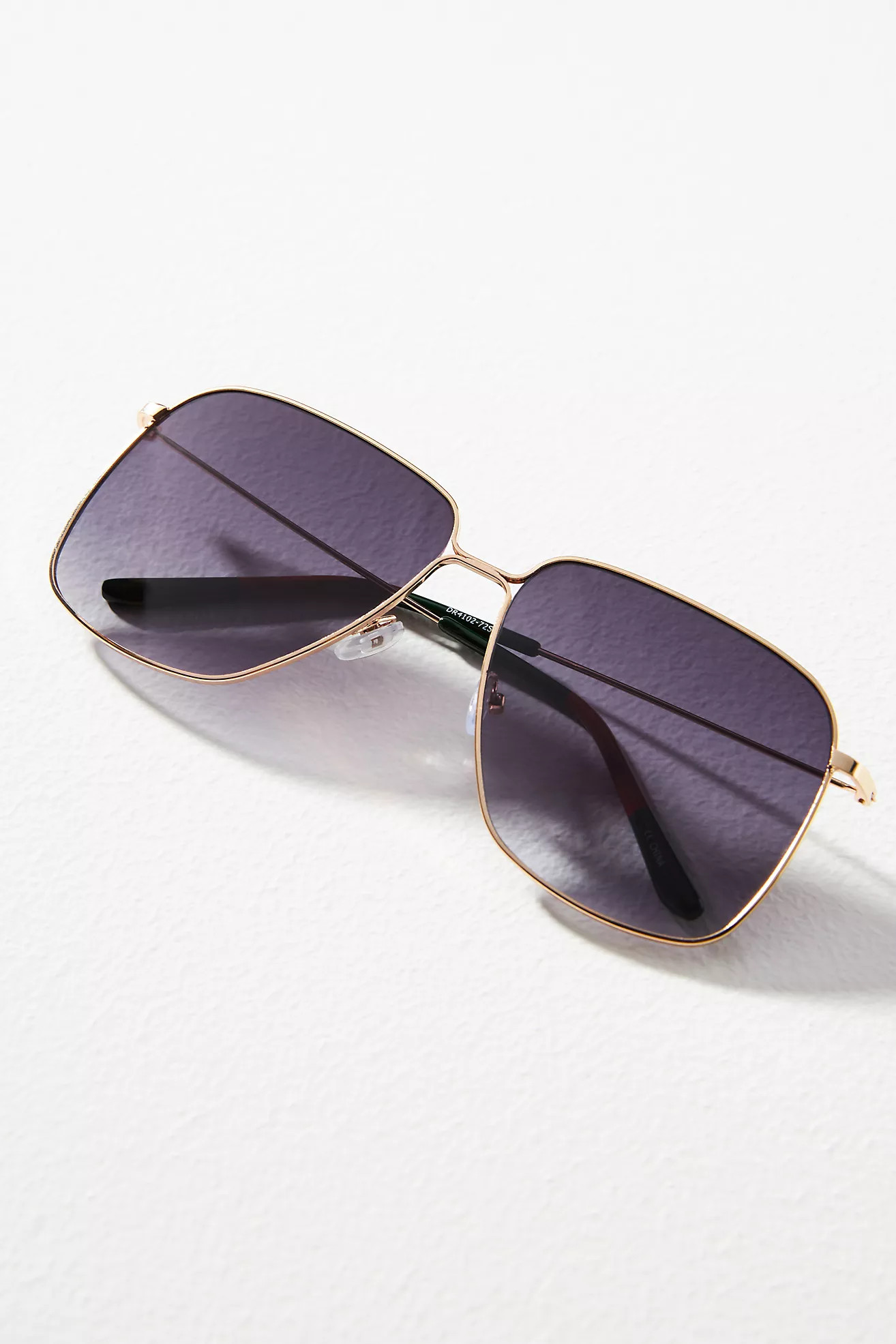 Square Metal Frame Sunglasses | Anthropologie (US)
