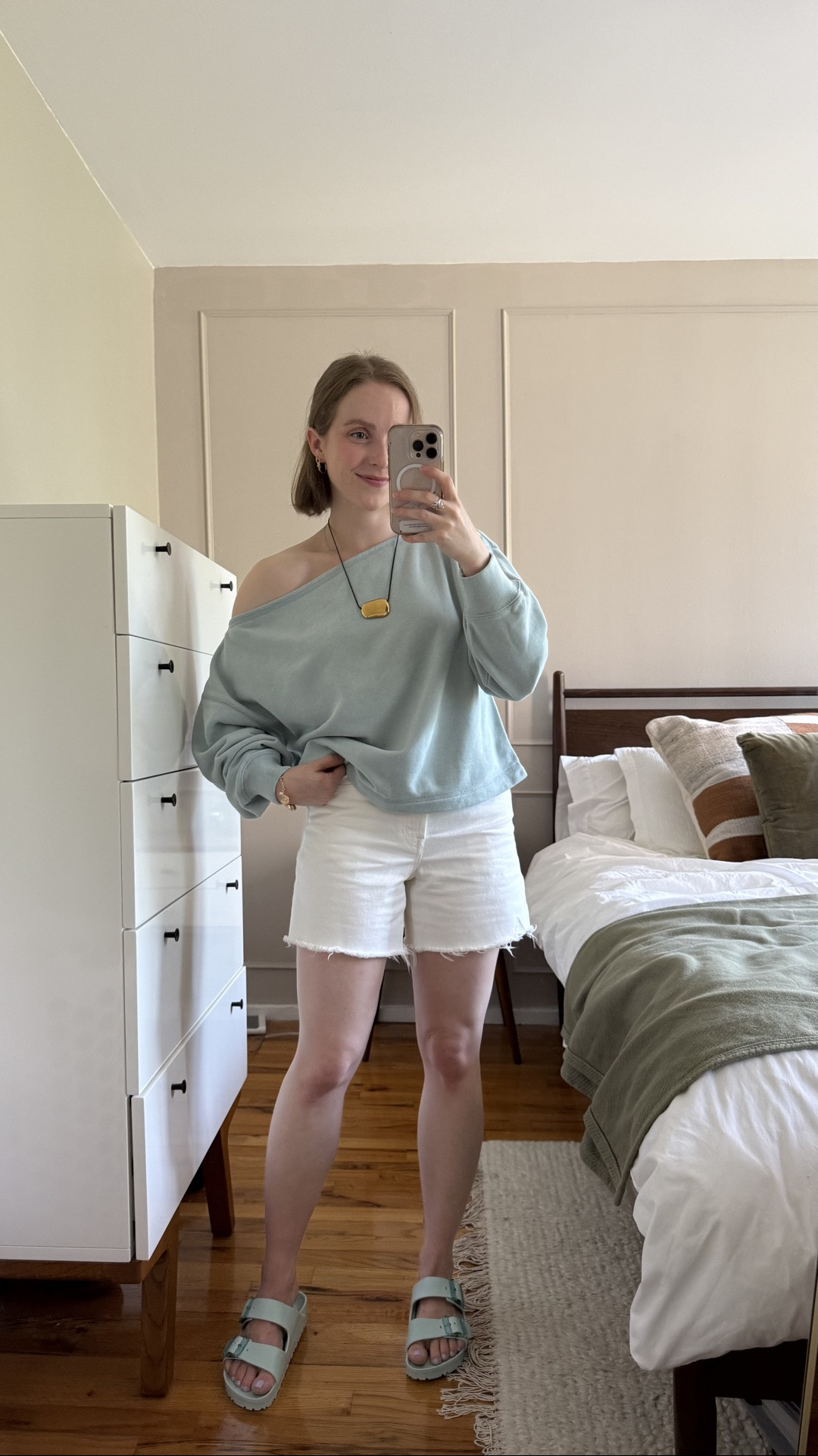 Abercrombie new terry sweatshirt and sweatpant line for summer 
Wearing xs with a boxy fit 
Stackable sale with AFSUMMER

#LTKootd