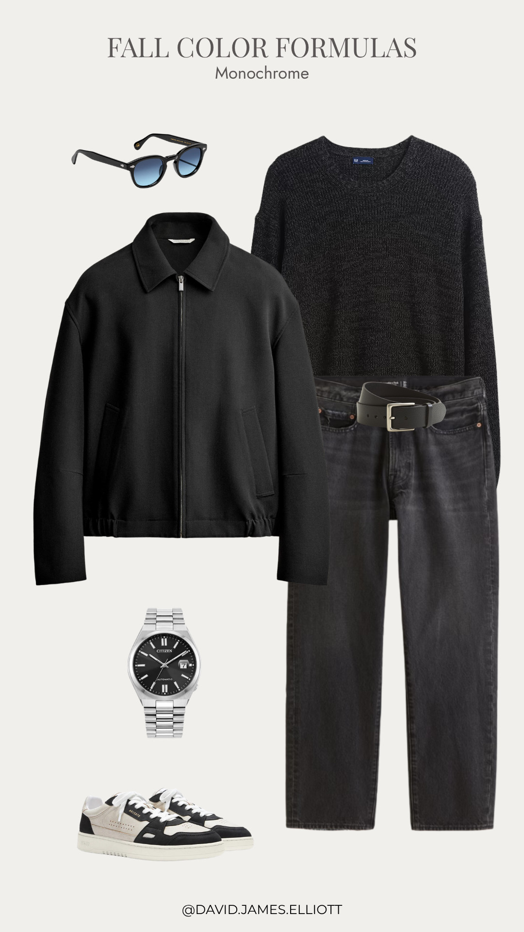 Black Monochrome Outfit for Fall for guys.  

 #LTKMens
