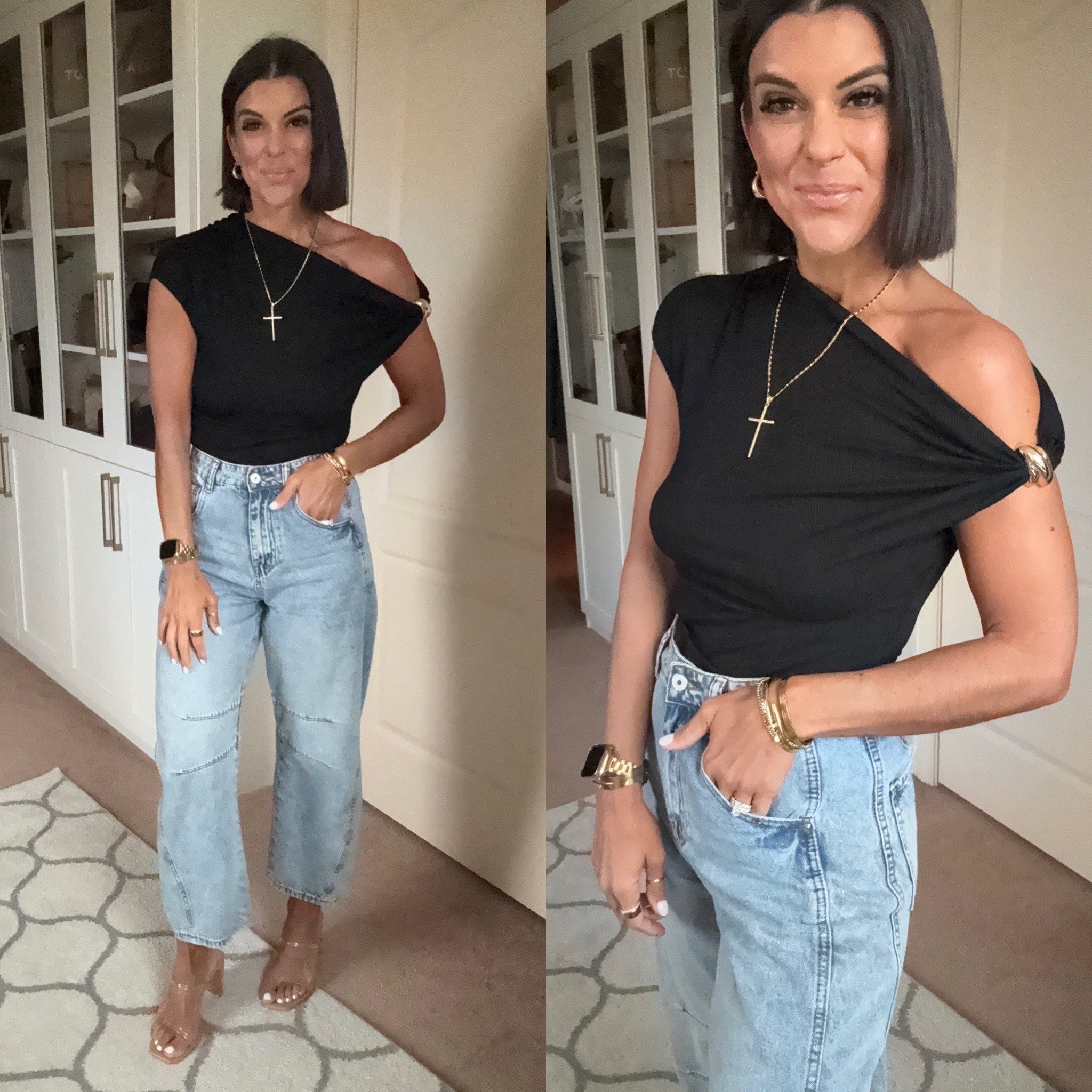 Size small in top size 2 in jeans 

#LTKSeasonal