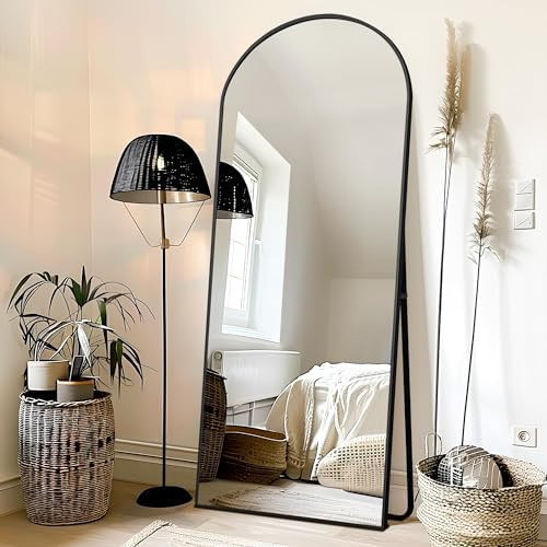 Arched Floor Mirror, 65 "x 22" Full Length Mirror Wall Mirror Hanging or Leaning Arched-Top Full ... | Amazon (US)