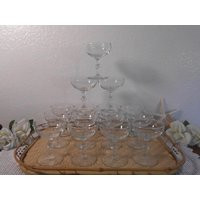 Vintage Wedding Bamboo Coupe Champagne Glass Set Reception Bridal Baby Shower Birthday Party Serving Entertaining Gift For Her Him | Etsy (US)