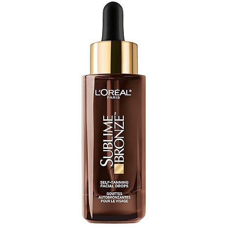 L'Oreal Paris Sublime Bronze Self Tanning Facial Drops with Hyaluronic Acid, Gradual Tan, Fragran... | Amazon (US)