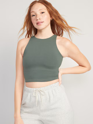 Light Support PowerChill Longline Sports Bra Tank for Women | Old Navy (US)