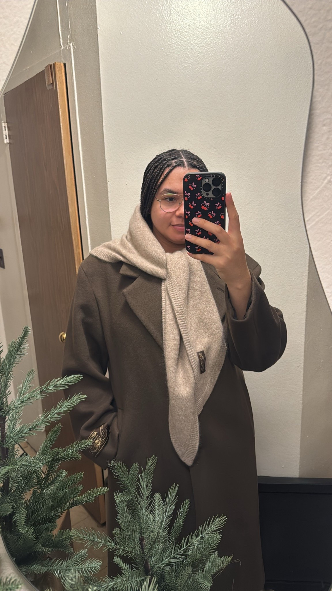 only coat in burnt cedar, size large 
scarf + beanie in heather nomad taupe

winter coat, wool coat, aritzia coat, aritzia only coat, triangle scarves, triangle scarf

#LTKCyberWeek 

#LTKMidsize #LTKSaleAlert #LTKSeasonal