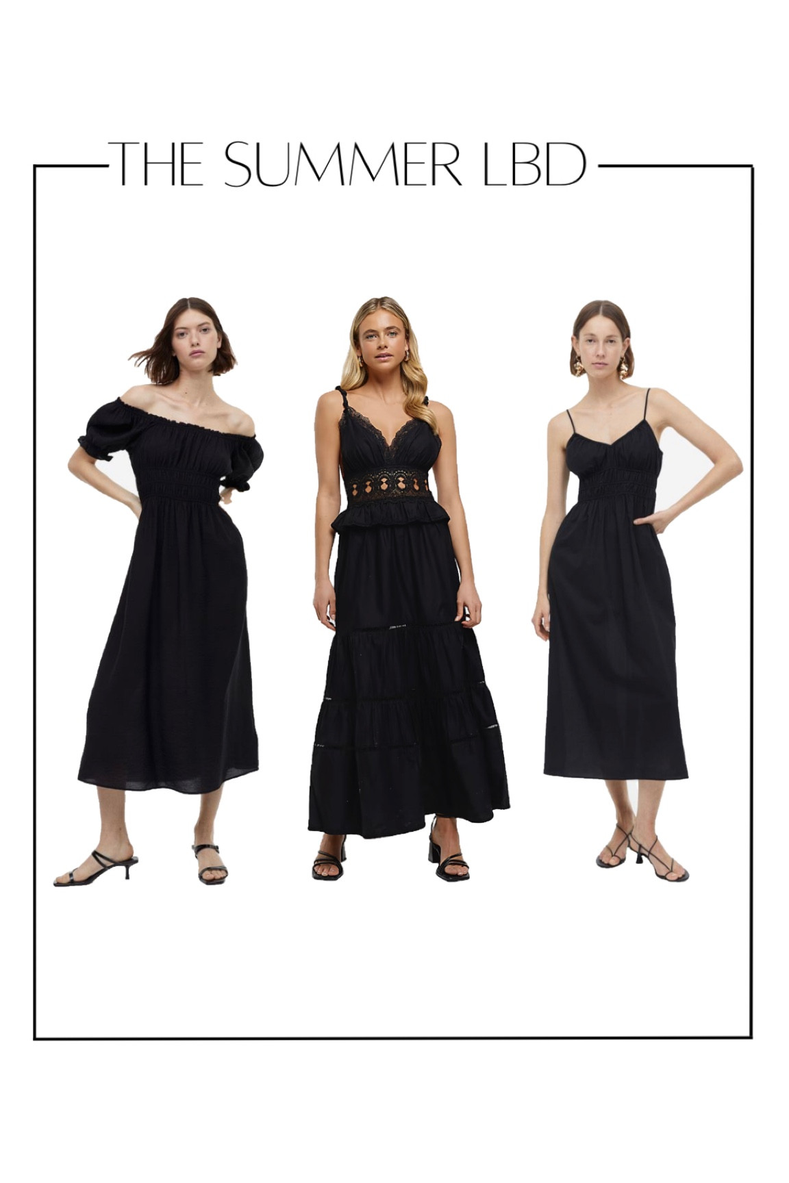 A black dress can be just as handy as white dresses can be in summer. I do have a white dress edit on the way, but in the meantime, these look great too! Very versatile, so easy to throw on for evening after a day at the beach. 

The one on the right is £14 for members!

#LTKsalealert #LTKstyletip #LTKSeasonal