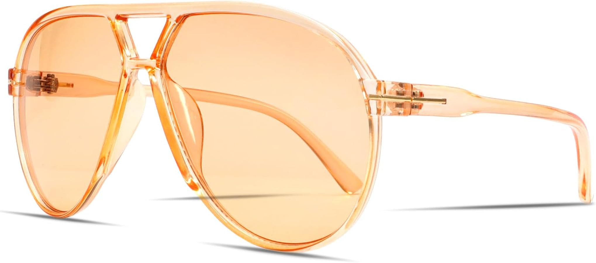 Retro Aviator Sunglasses for Women Men Oversized Classic 70s Vintage Trendy Tangle Free Square Av... | Amazon (US)