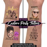 30Th Birthday Party Favors | Birthday For Her, Him, Dirty 30, Thirsty Thirty Flirty 30 Thirty, Custo | Etsy (US)