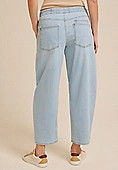 Mid Rise Pull On Knit Barrel Jean | Maurices