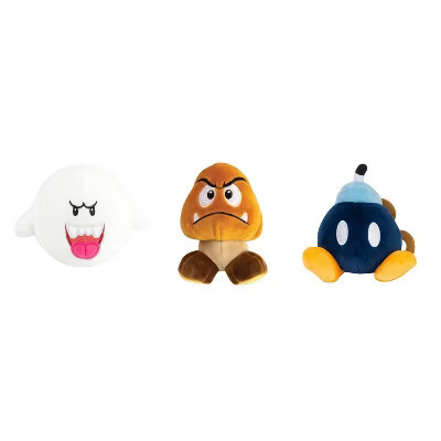Club Mocchi Mocchi Super Mario 3pk Villains Mini Plush | Target