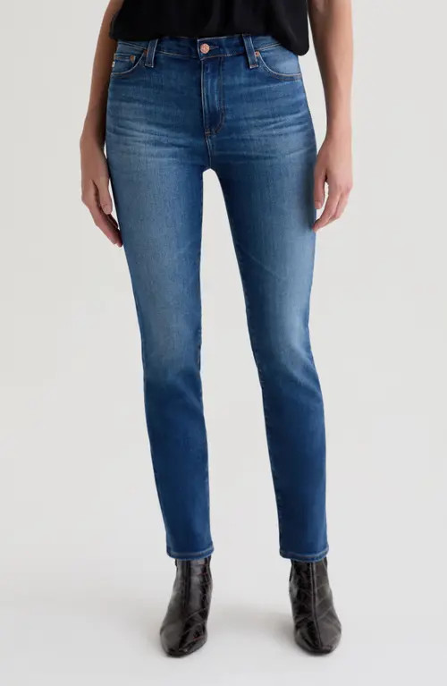 AG Mari Mid Rise Slim Straight Leg Jeans in 12 Years Assumption at Nordstrom, Size 26 | Nordstrom