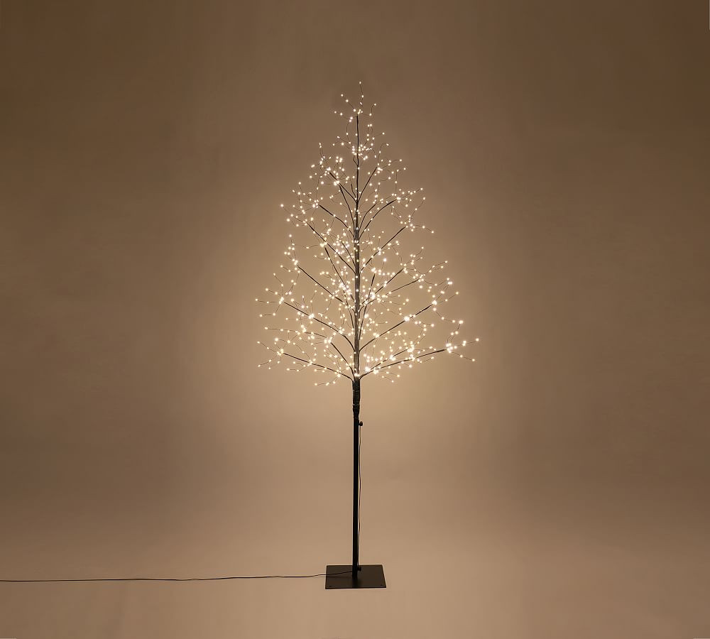 Halloween Black Fairy Lit LED Tree | Pottery Barn (US)