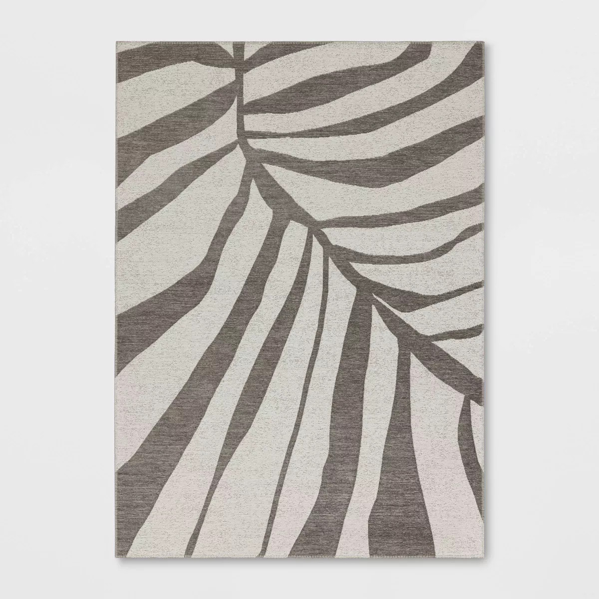5'3"x7' Abstract Palm Outdoor Area Rug Cream - Threshold™ | Target