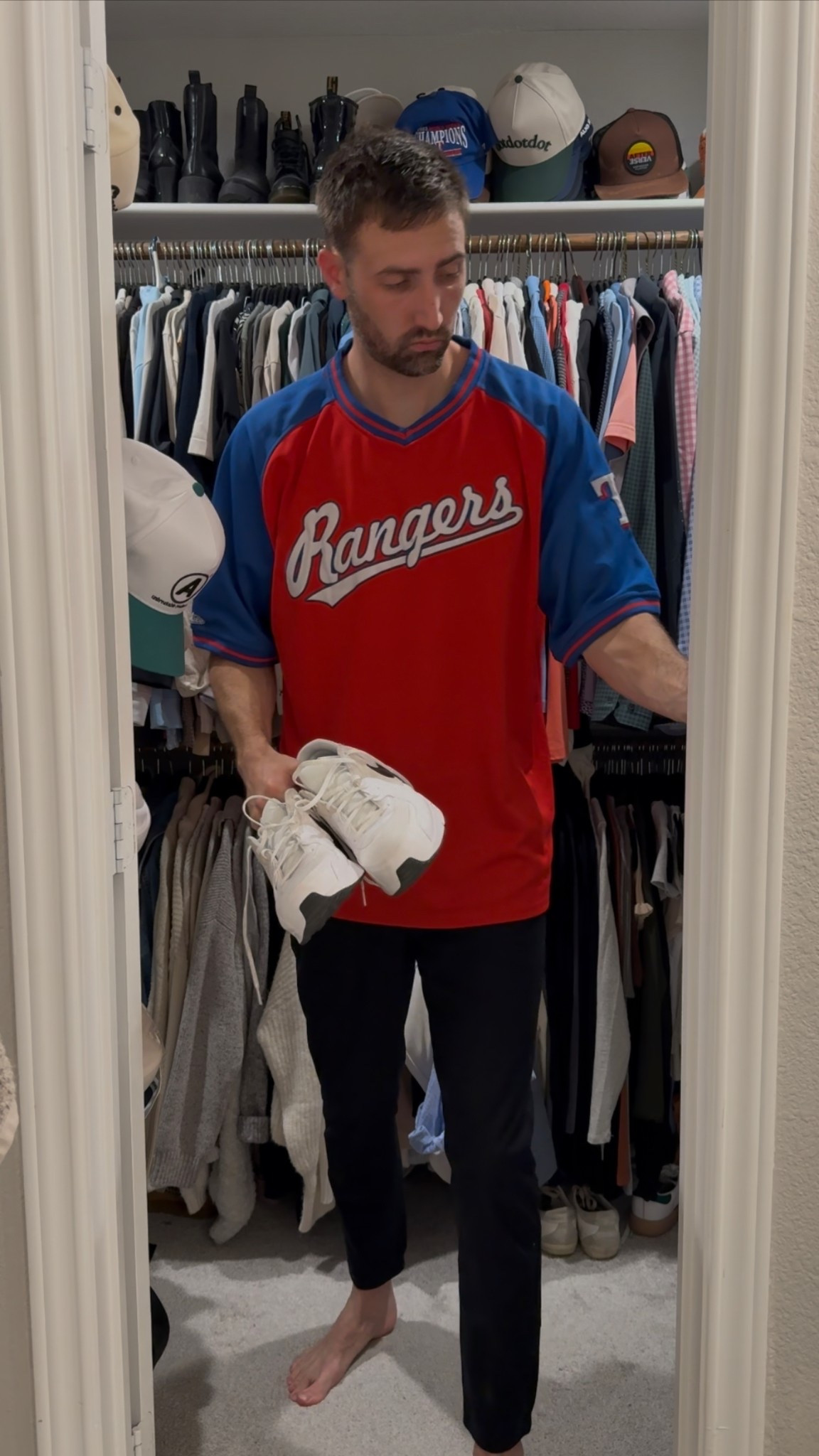 Rangers game! Custom jersey is hard to find. Still trying to figure out this app 😂

#LTKActive #LTKMens