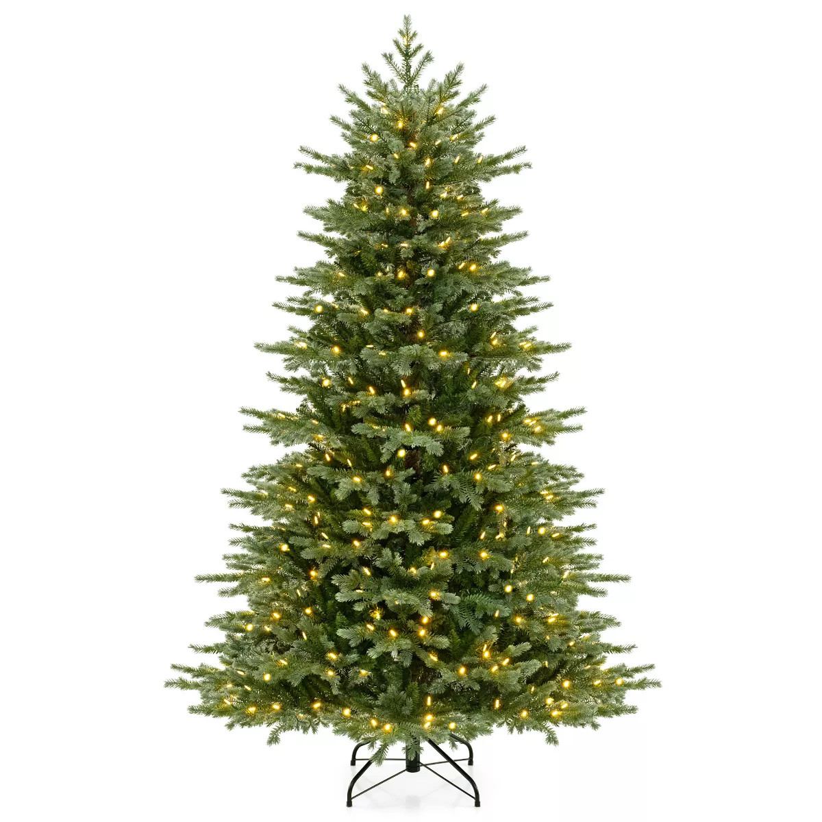 Tangkula 5/6/7 FT Artificial Christmas Tree w/ 1426/2116/3156 Lush PVC & PE Tips 200/300/400 LED ... | Target