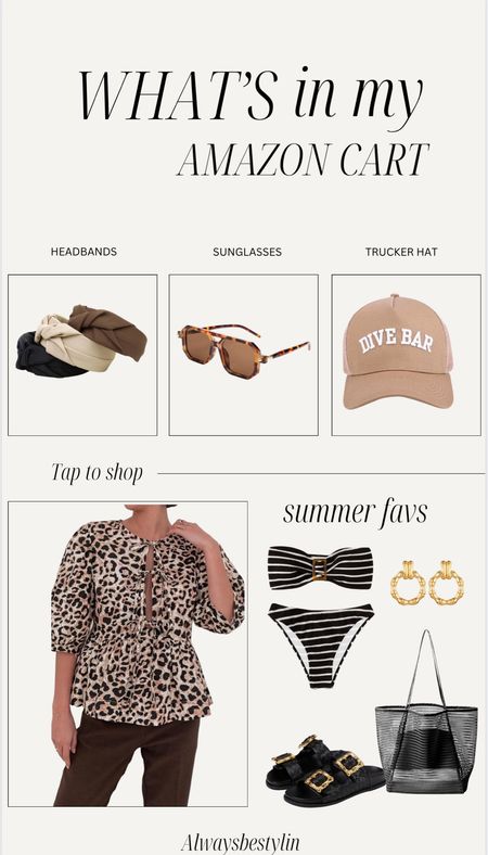 Amazon cart for spring 

Vacation outfit // vacation outfits, resort wear, travel outfit, warm weather outfit, outfit, beach outfit, cheetah top, swimsuit, bikini,  Amazon, Amazon fashion, Amazon bag, summer outfit, summer fashion, neutral outfit, neutral fashion, neutral style,

#LTKhome#LTKU#LTKitbag#LTKparties#LTKfindsunder100#LTKwedding#LTKstyletip#LTKshoecrush#LTKfindsunder50 #LTKsalealert

#LTKFindsUnder50 #LTKStyleTip #LTKSaleAlert