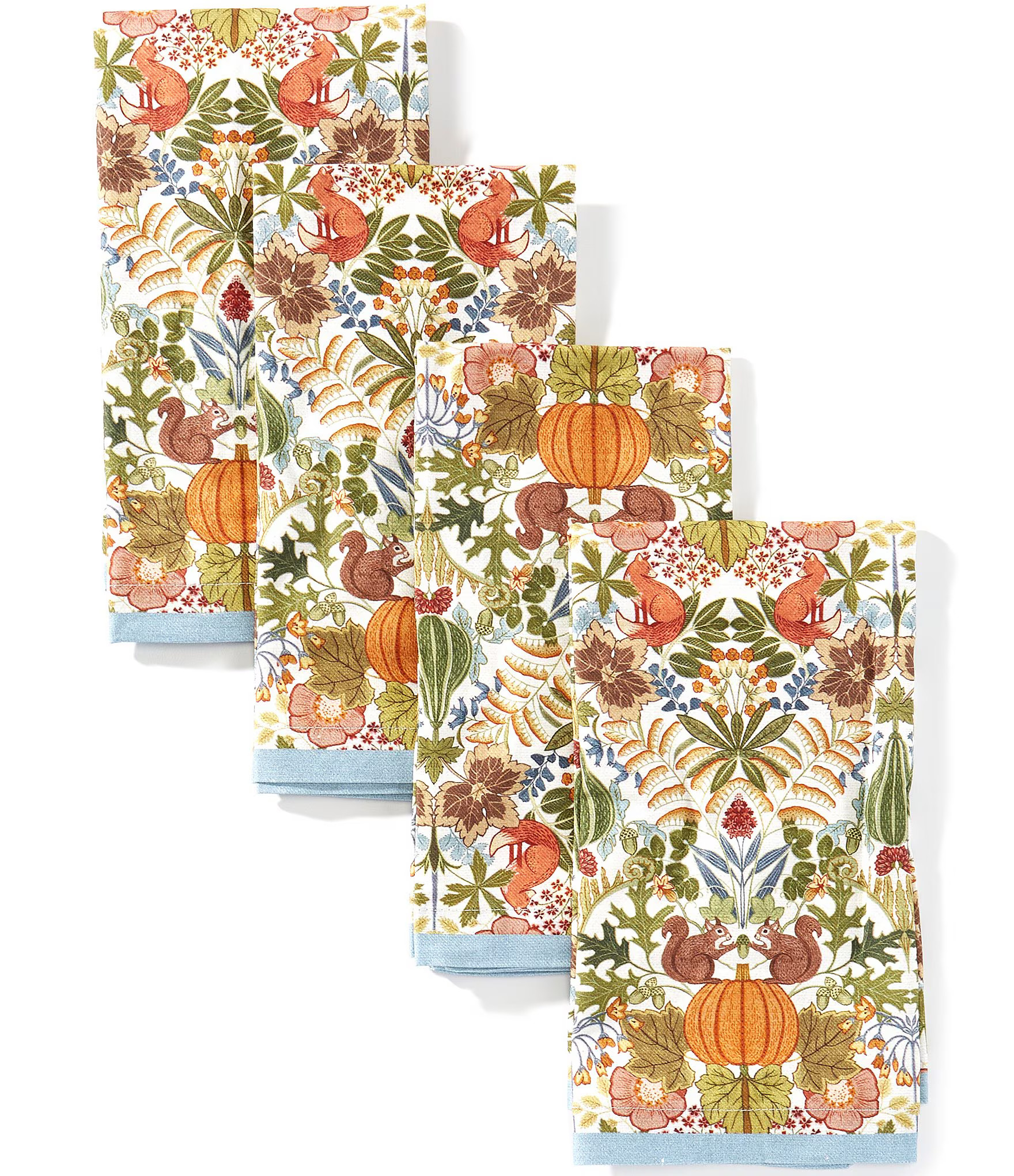Southern Living Woodland Forage Squirrel and Fox Napkins, Set of 4 | Dillard's | Dillard's