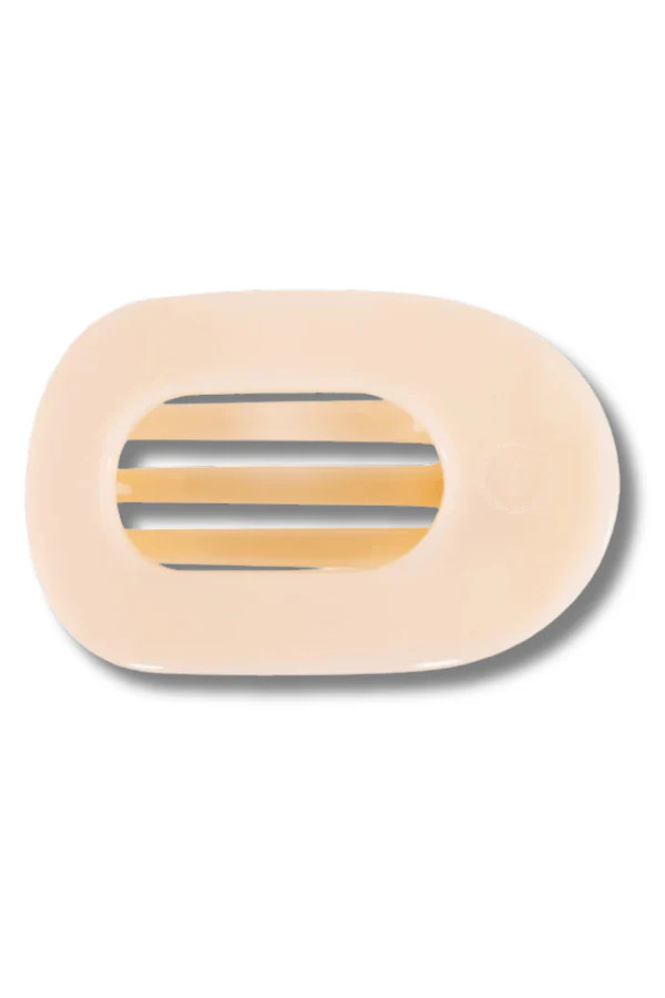 Medium Flat Clip - Almond Beige | The Willow Tree