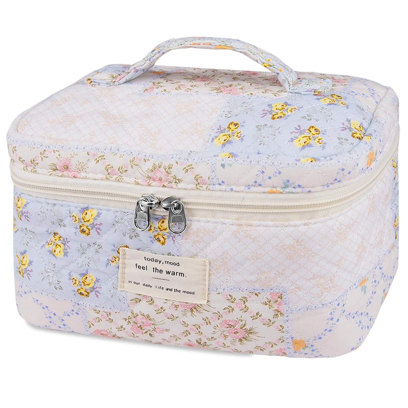 Soda Candy Large Makeup Bag Cotton Cosmetic Bags for Travel Cute Floral Coquette Aesthetic Toilet... | Walmart (US)