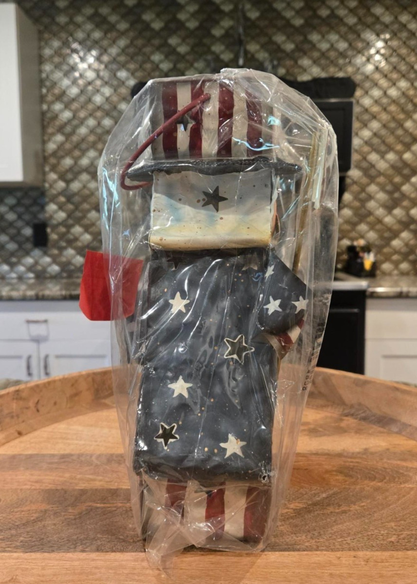 NEW Home Interiors Americana Uncle Sam Tin Lantern Candle Holder Patriotic | eBay | eBay US