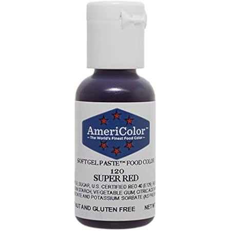 AmeriColor, Super Black, .75 Ounce Bottle, Soft Gel Paste Food Color | Amazon (US)