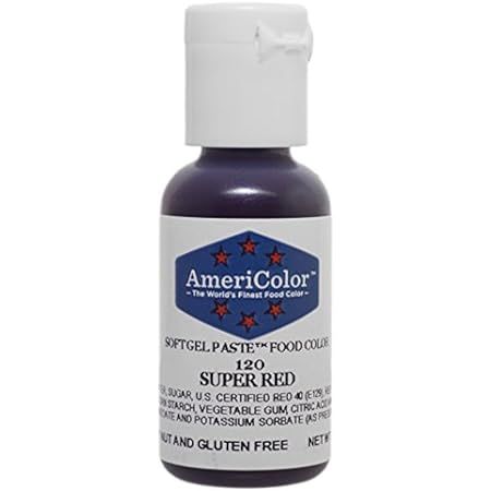 AmeriColor, Super Black, .75 Ounce Bottle, Soft Gel Paste Food Color | Amazon (US)