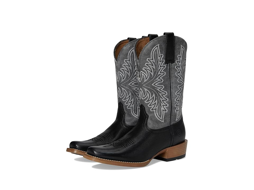 Ariat Renegade Cowboy Boots Black Night/Titanium : 9 EE - Wide, Leather | Zappos