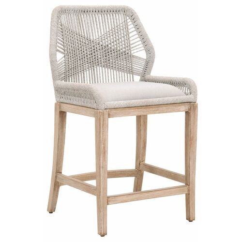 Easton Rope Barstool, Taupe/Pumice | One Kings Lane