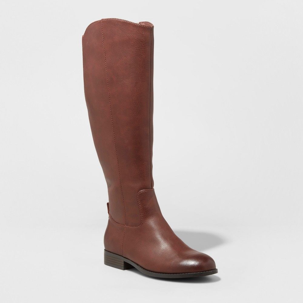 Women's Brisa Riding Boots - Universal Thread Cognac (Red) 5 | Target
