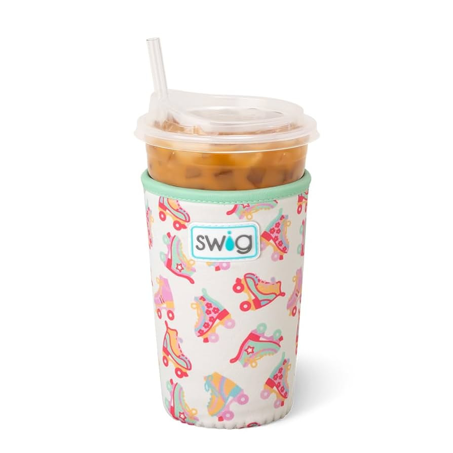 Swig Life Medium Iced Cup Coolie, Standard 22oz Iced Coffee Cup Insulator Sleeve with Handle, Neo... | Amazon (US)