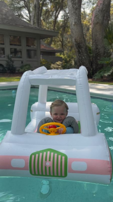 Baby golf cart pool float ☺️

#LTKbaby #LTKtravel #LTKswim