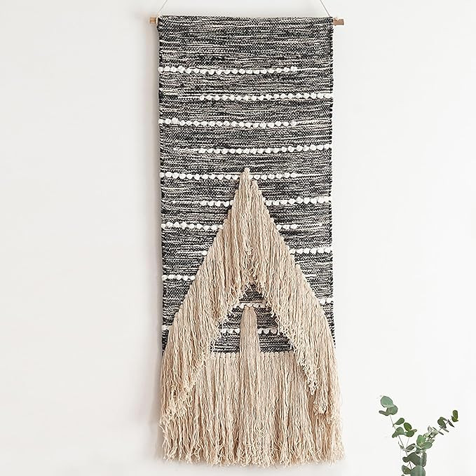Boho Wall Decor Macrame Wall Hanging 18" x 40" Tapestry Room Decor Hand Woven Wall Art Modern Han... | Amazon (US)