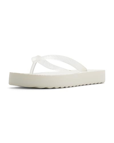 Roxy Women's Beach Up Platform Flip Flop Sandal, Cream, 11 | Amazon (US)