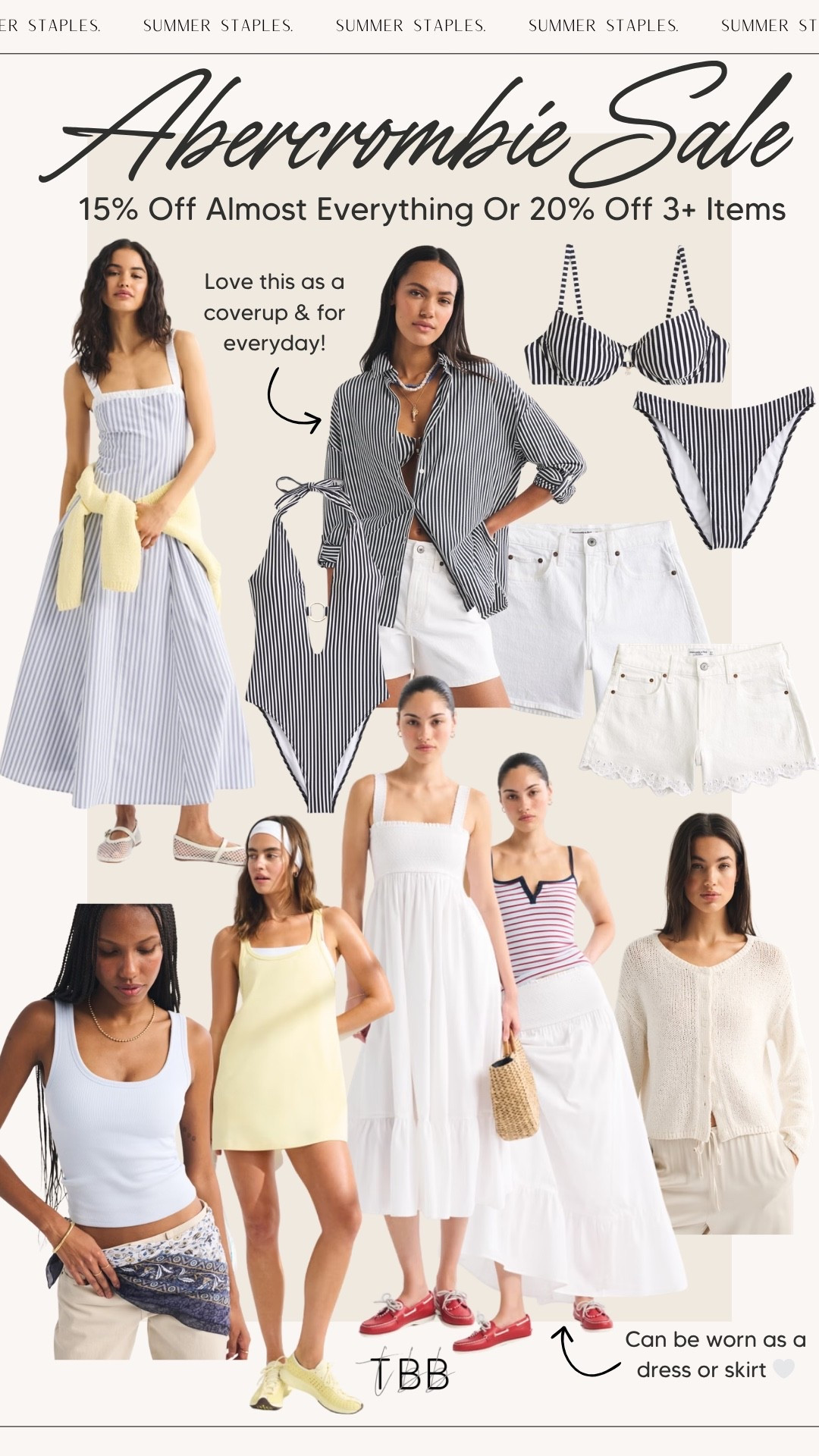 @abercrombie is having a sale you don’t want to miss! 15% off of almost everything or 20% off of 3+ items 🤍

#LTKSeasonal #LTKSaleAlert #LTKootd