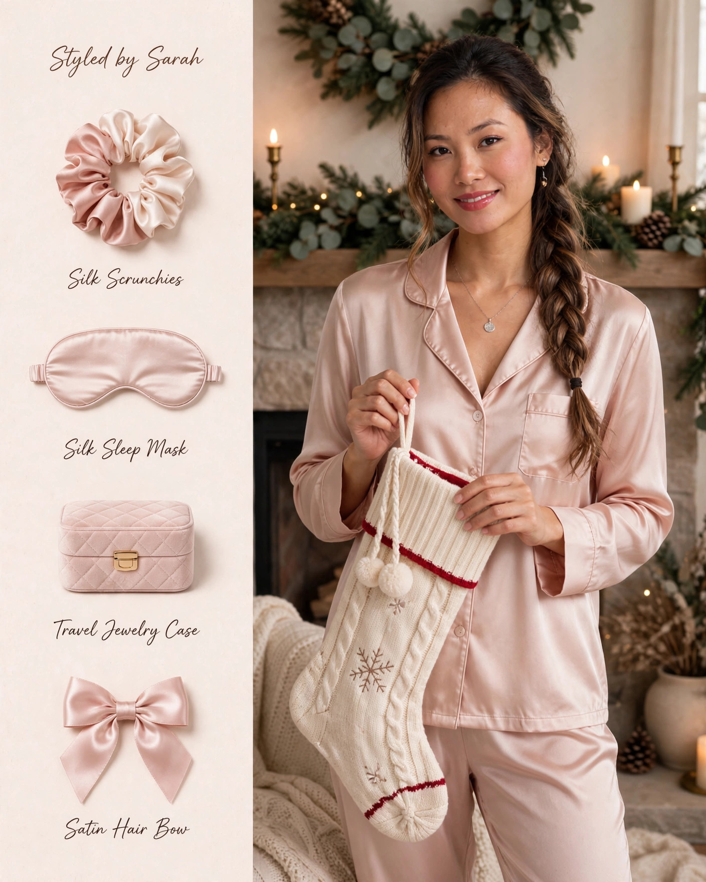 Stocking Stuffers 🎄 Little luxuries — silk scrunchie set, silk sleep mask, travel jewelry case, and satin hair bow. #LTKHoliday #stockingstuffers #giftguide #LTKBeauty 

 