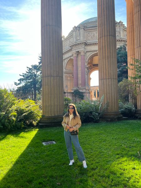Sfo museum of fine arts. Sfo, travel outfit, cropped trench, Adidas, Chanel, comfy, mom jeans

#LTKSeasonal #LTKfindsunder100 #LTKstyletip