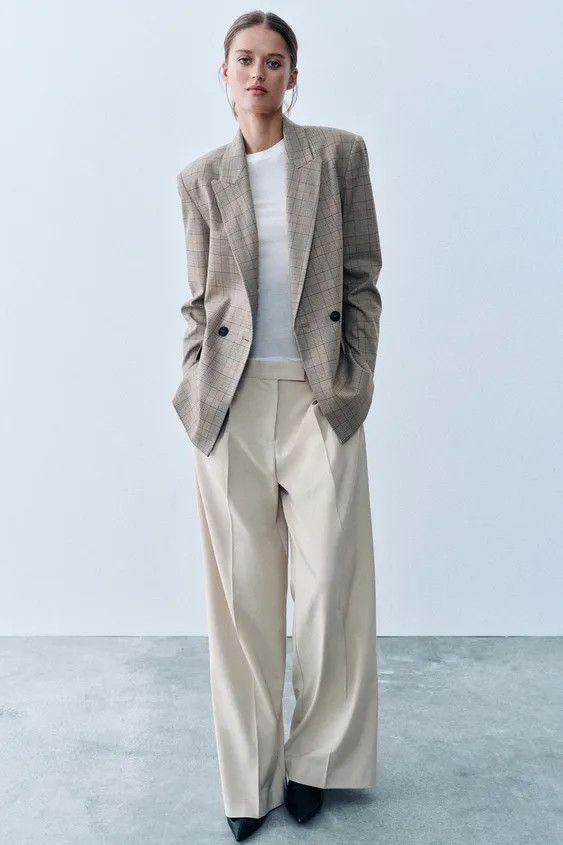 OVERSIZED DOUBLE-BREASTED BLAZER | Zara UK