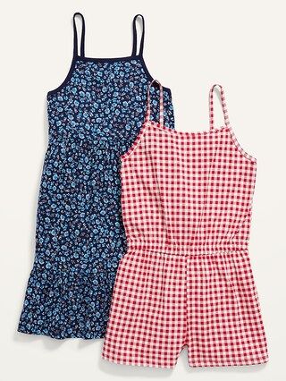 Printed Cami Dress &#x26; Romper 2-Pack for Girls | Old Navy (US)