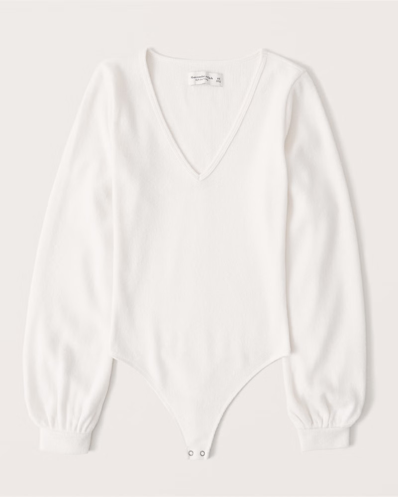 Cozy V-Neck Bodysuit | Abercrombie & Fitch (US)