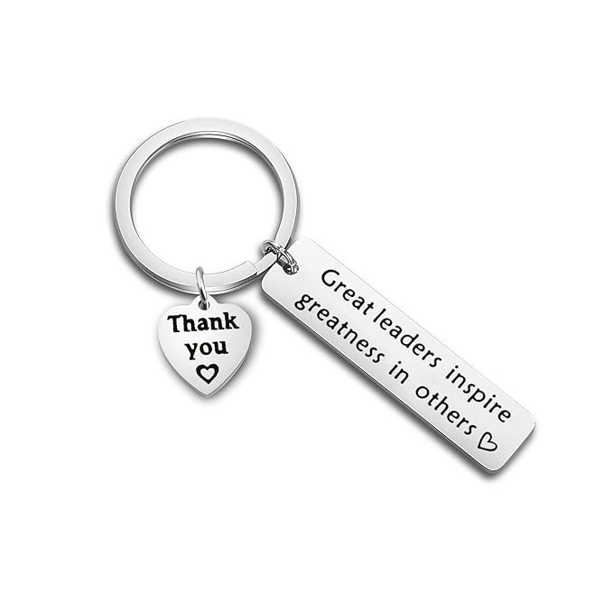FOTAP Boss Gift Great Leaders Inspire Greatness in Others Keychain Thank You Gift for Supervisor,... | Amazon (US)