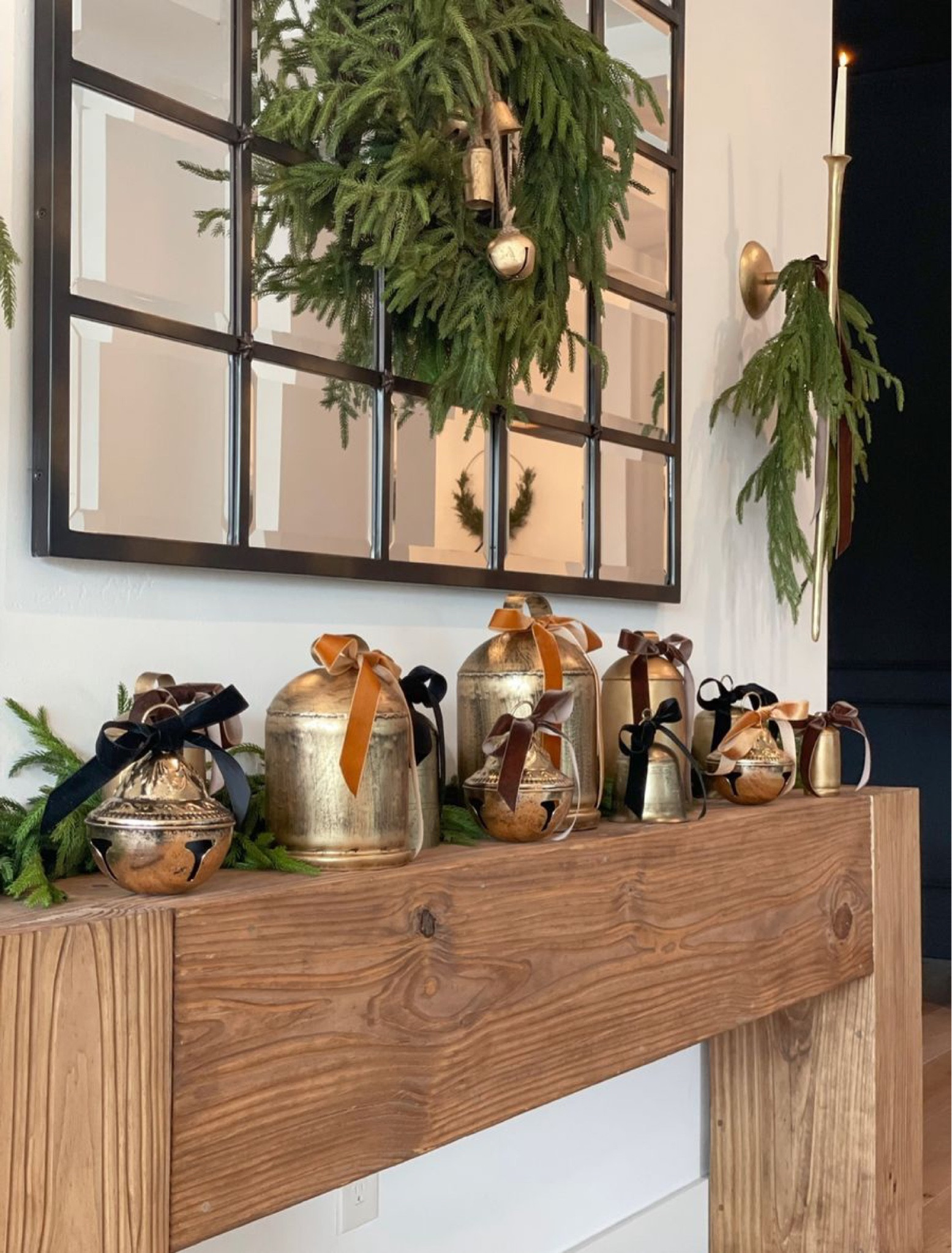 GREAT NEWS! I can finally link my console table for you! I have literally received thousands of requests for this link but I was never able to share it, until now. Our exact console table is linked below and comes in 5 sizes! Ours is 84 inches wide for reference and is in the color soft brown. 

I linked as many of the decor pieces as I was able to. Some are no longer available. 

Holiday decor -console table-modern rustic table - organic modern-modern organic-gorgeous table-modern organic table-console table must have 

#LTKHoliday #LTKSeasonal #LTKstyletip