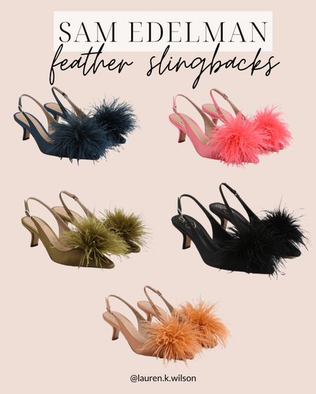 Sam Edelman, feather, heels, sling backs, trendy, best sellers, holiday, Christmas, fun fashion 

#LTKHoliday #LTKSeasonal #LTKshoecrush