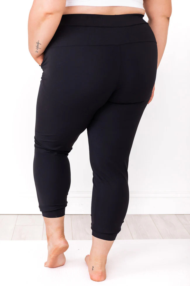 Your Every Movement Black Active Joggers | The Pink Lily Boutique