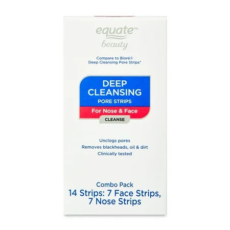 Equate Deep Cleansing Pore Strips for Nose and Face 14 Count | Walmart (US)